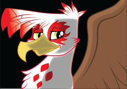 Size: 1267x894 | Tagged: safe, artist:tallyburd, derpibooru import, oc, oc only, oc:talon pierce, griffon, solo