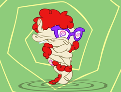 Size: 500x378 | Tagged: safe, derpibooru import, twist, 30 minute art challenge, glasses, visual pun