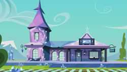 Size: 5333x3000 | Tagged: safe, artist:cloudshadezer0, derpibooru import, absurd resolution, background, crystal empire, scenery, train station, vector