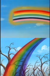 Size: 640x956 | Tagged: safe, derpibooru import, g1, my little pony 'n friends, fake rainbow, rainbow, rainbows, real rainbow