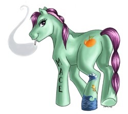 Size: 662x588 | Tagged: safe, artist:persephohi, derpibooru import, bellemere, cigarette, one piece, ponified, smoking