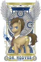 Size: 537x800 | Tagged: safe, derpibooru import, doctor whooves, modern art, nouveau, tardis