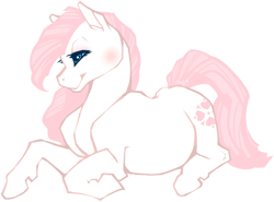 Size: 851x630 | Tagged: safe, artist:nuclearstarlight, derpibooru import, sundance, g1, prone, simple background