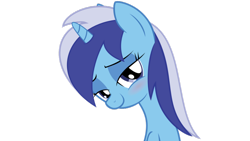 Size: 900x506 | Tagged: safe, artist:doshpony, derpibooru import, minuette, pony, unicorn, bedroom eyes, blue coat, female, horn, mare, two toned mane