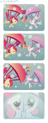 Size: 1500x3776 | Tagged: safe, artist:foxy-noxy, derpibooru import, apple bloom, scootaloo, sweetie belle, comic, cutie mark crusaders, parachute, snow globe