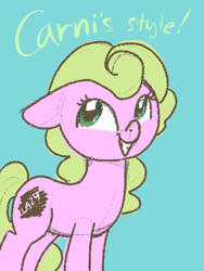 Size: 355x473 | Tagged: safe, artist:steeve, derpibooru import, daisy, flower wishes, earth pony, pony, carnifex, female, mare, style emulation