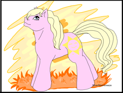 Size: 640x486 | Tagged: safe, artist:silvermoonbreeze, derpibooru import, pony, g2, baby sunbeam, mane