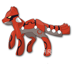 Size: 900x750 | Tagged: safe, artist:arituc, derpibooru import, groudon, pokémon, ponified