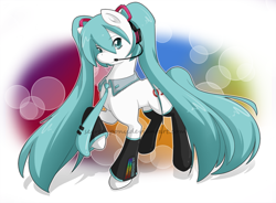 Size: 900x661 | Tagged: safe, artist:secret-pony, derpibooru import, hatsune miku, ponified, vocaloid