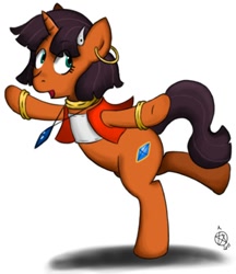 Size: 346x400 | Tagged: safe, artist:thatkidwiththeterameloshoodie, derpibooru import, anime, nadia, nadia the secret of blue water, ponified, solo