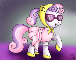 Size: 1000x800 | Tagged: safe, artist:lamaneus, derpibooru import, sweetie belle, camping outfit, older, solo