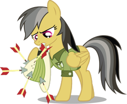 Size: 990x807 | Tagged: safe, artist:birthofthepheonix, derpibooru import, daring do, arrow, simple background, transparent background, vector