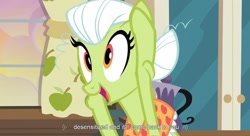 Size: 1584x862 | Tagged: safe, derpibooru import, screencap, granny smith, apple family reunion, facelift, young granny smith, youtube caption, youtube link