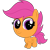 Size: 1024x1024 | Tagged: safe, artist:infernaldalek, derpibooru import, scootaloo, cute, cutealoo, super deformed