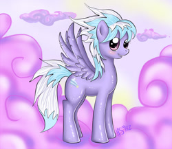 Size: 960x832 | Tagged: safe, artist:nefertie, artist:nefyfeiri, derpibooru import, cloudchaser, pegasus, pony, female, mare, solo