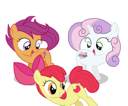 Size: 3000x2500 | Tagged: safe, artist:theodoresfan, derpibooru import, apple bloom, scootaloo, sweetie belle, alternate cutie mark, cutie mark, cutie mark crusaders, simple background, transparent background, vector