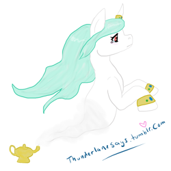 Size: 1000x1000 | Tagged: safe, artist:thunderlanesays, derpibooru import, oc, oc only, 30 minute art challenge, genie