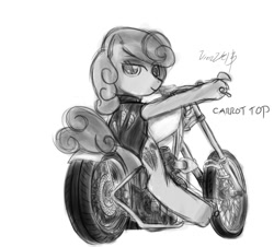 Size: 932x844 | Tagged: safe, artist:da-falshirmjager, derpibooru import, carrot top, golden harvest, biker, clothes, leather jacket, motorcycle