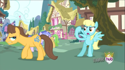 Size: 1281x721 | Tagged: safe, derpibooru import, screencap, caramel, sassaflash, sea swirl, seafoam, angry, ponyville