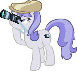 Size: 1894x1735 | Tagged: safe, artist:animusvox, derpibooru import, earth pony, pony, camera, hat, raised hoof, simple background, smiling, solo, transparent background, vector