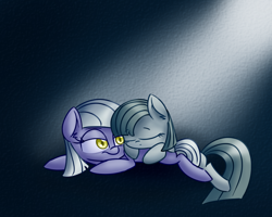 Size: 1000x800 | Tagged: safe, artist:lemon-heartss, derpibooru import, limestone pie, marble pie, filly, pie sisters, sleeping