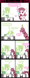 Size: 1050x2640 | Tagged: safe, artist:ficficponyfic, derpibooru import, comic:important decisions, comic, pisces, ponyscopes, scorpio, wat, zodiac