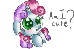 Size: 1500x1000 | Tagged: safe, artist:amy-defy, derpibooru import, sweetie belle, pony, unicorn, cute, female, filly, solo