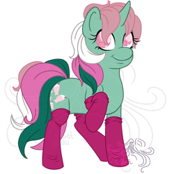 Size: 800x800 | Tagged: safe, artist:masqueadrift, derpibooru import, fizzy, twinkle eyed pony, g1, clothes, socks