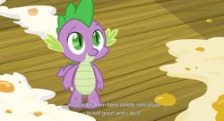 Size: 1599x873 | Tagged: safe, derpibooru import, screencap, spike, dragon, youtube caption, youtube link