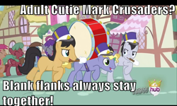 Size: 500x299 | Tagged: safe, derpibooru import, screencap, cherry cola, cherry fizzy, lucky clover, ponet, magical mystery cure, animation error, blank flank, cutie mark crusaders