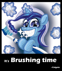 Size: 2408x2756 | Tagged: safe, artist:ja0822ck, derpibooru import, minuette, brushie, solo, teeth