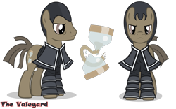 Size: 2000x1250 | Tagged: safe, artist:theevilflashanimator, derpibooru import, cutie mark, doctor who, ponified, the valeyard