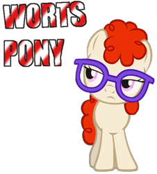 Size: 496x549 | Tagged: safe, derpibooru import, twist, misspelling, truth, worst pony