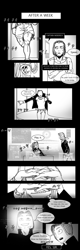 Size: 800x2500 | Tagged: safe, derpibooru import, human, comic, dialogue, genesis comic, grayscale, simple background