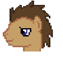 Size: 205x199 | Tagged: safe, artist:alpacastew, derpibooru import, doctor whooves, earth pony, pony, brown coat, brown mane, male, pixel art, solo, stallion