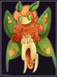 Size: 1280x1707 | Tagged: safe, artist:twigileia, derpibooru import, carrot top, golden harvest, insect, moth, cute, cutie top, solo, species swap