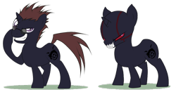 Size: 900x473 | Tagged: safe, artist:turrkoise, derpibooru import, pony, unicorn, fullmetal alchemist, greed the avaricious, homunculus, male, ponified, raised hoof, slit eyes, solo, stallion, ultimate shield