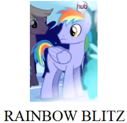 Size: 259x250 | Tagged: safe, derpibooru import, rainbow blaze, pony, false, mane, name