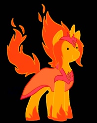 Size: 792x1008 | Tagged: dead source, safe, artist:fuutachimaru, derpibooru import, pony, unicorn, adventure time, crossover, flame princess, ponified