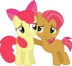 Size: 234x213 | Tagged: safe, artist:deadparrot22, derpibooru import, apple bloom, babs seed, simple background, svg, transparent background, vector