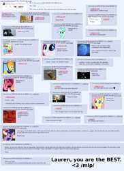 Size: 1232x1692 | Tagged: safe, derpibooru import, fighting is magic, them's fightin' herds, /mlp/, 4chan, based faust, collage, community related, fighting is drama, lauren faust, twitter, word of faust