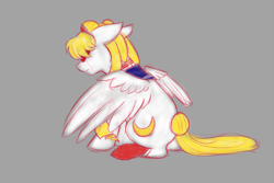 Size: 900x600 | Tagged: safe, artist:kourabiedes, derpibooru import, crying, ponified, sailor moon