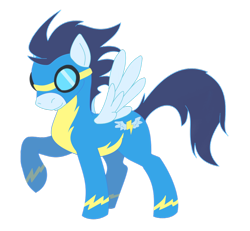 Size: 900x831 | Tagged: safe, artist:panzerific, derpibooru import, soarin', simple background, transparent background, wonderbolts uniform