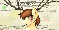 Size: 1245x642 | Tagged: safe, artist:hatsuneryan, derpibooru import, oc, oc only, antlers, text