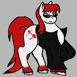 Size: 1000x1000 | Tagged: safe, artist:ladyfafnear, derpibooru import, oc, oc only, oc:rhythm beat, earth pony, pony, glasses, solo