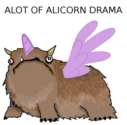 Size: 814x803 | Tagged: safe, derpibooru import, alicorn drama, alot, aloticorn, hyperbole and a half