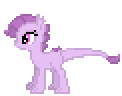 Size: 122x96 | Tagged: safe, artist:carnifex, oc, oc only, oc:lavender, dracony, hybrid, animated, blinking, desktop ponies, interspecies offspring, offspring, parent:rarity, parent:spike, parents:sparity, pixel art, simple background, solo, tail wag, transparent background