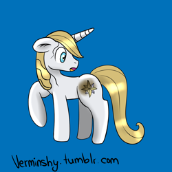 Size: 1000x1000 | Tagged: safe, artist:verminshy, derpibooru import, prince blueblood, 30 minute art challenge, solo