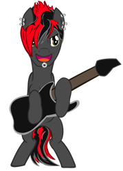 Size: 900x1254 | Tagged: safe, artist:likonan, derpibooru import, pony, celldweller, electricity, electro-metal, guitar, industrial, klayton, male, metal, music, ponified, rock, simple background, stallion, transparent background