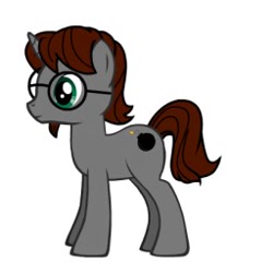 Size: 256x256 | Tagged: safe, derpibooru import, oc, oc only, pony, unicorn, pony creator, author, facial hair, fanfic, glasses, goatee, male, solo, stallion, timebomb0